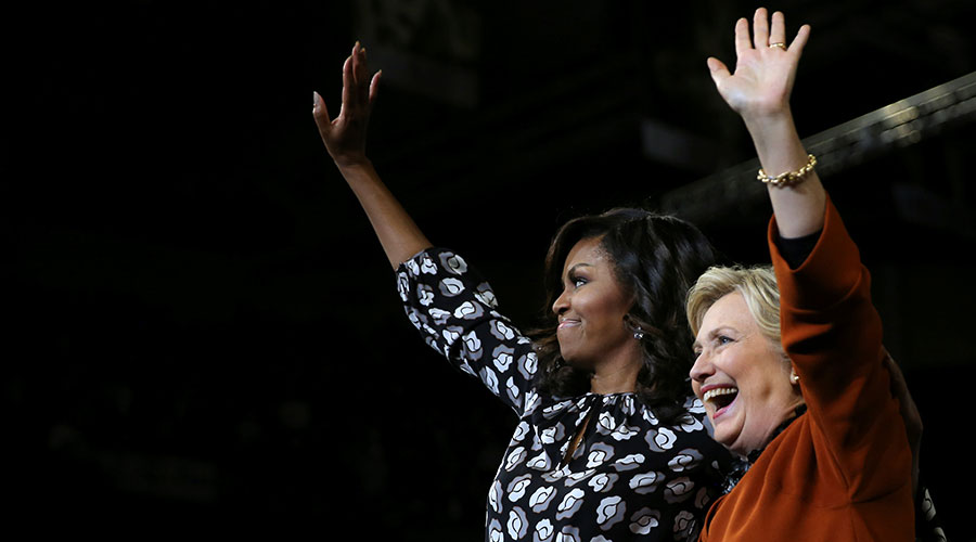 Michelle Obama y Hillary Clinton
