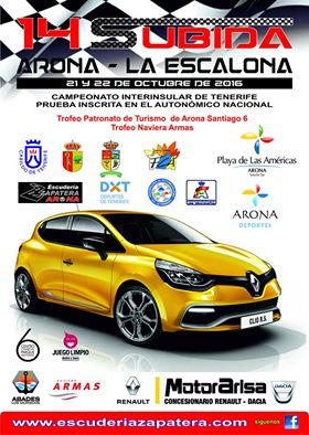 Cartel XIV Subida Arona La Escalona