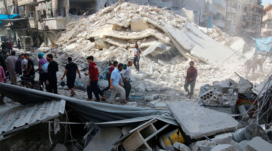 BOMBARDEOS ALEPO SIRIA