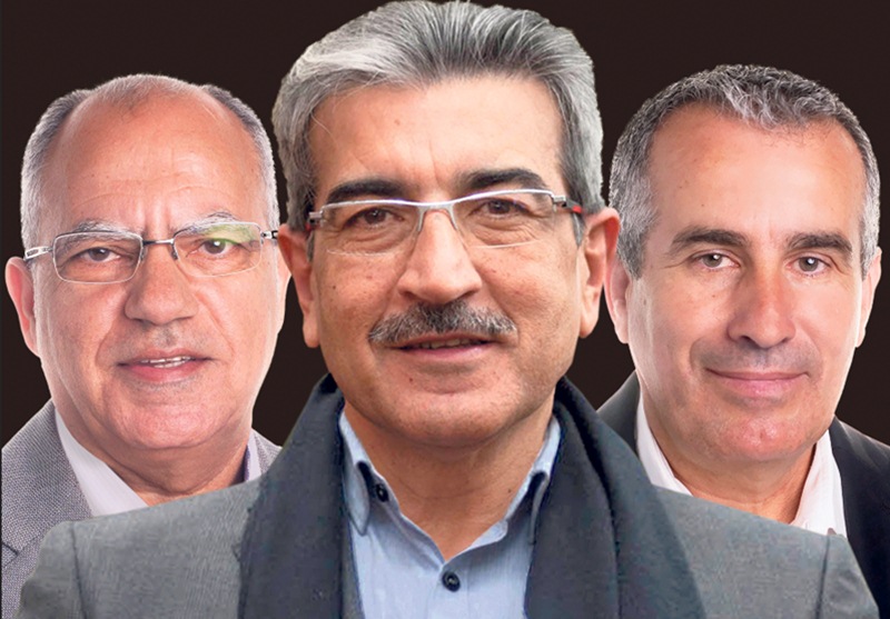 Casimiro Curbleo, Román rodríguez y Mario Cabrera