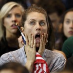 Partidarios de la candidata demócrata. Hillary Clinton, reaccionan antes los resultados favorables a Trump | FOTO: REUTERS/Lucas Jackson