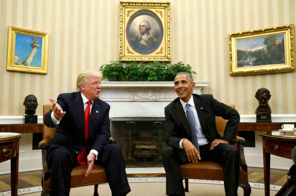 Barack Obama recibe en la Casa Blanca a Donald Trump, para empezar la transición / REUTERS