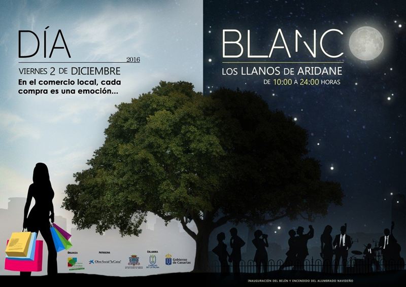 Cartel del Día Blanco, en Los Llanos de Aridane. | DA