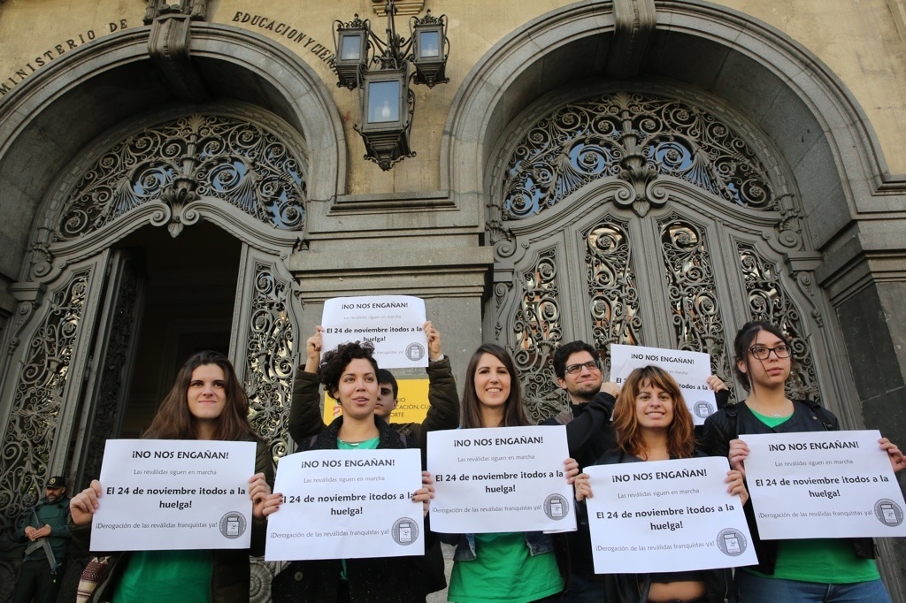 El Sindicato de Estudiantes presenta la huelga del 24 de noviembre | FOTO: EUROPA PRESS