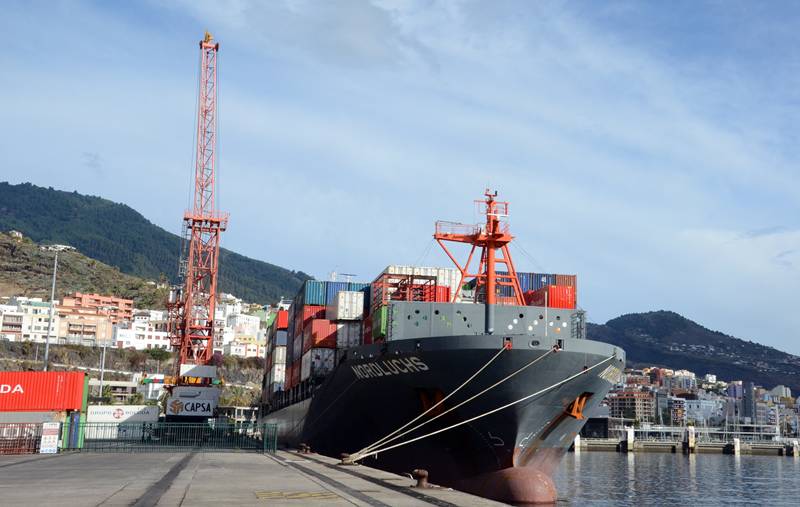 Los fletes en el puerto de Santa Cruz de La Palma encarecen la exportación de plátanos. | D. S.