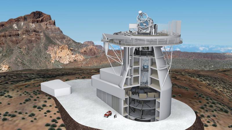 Recreación del Telescopio Solar Europeo. | IAC