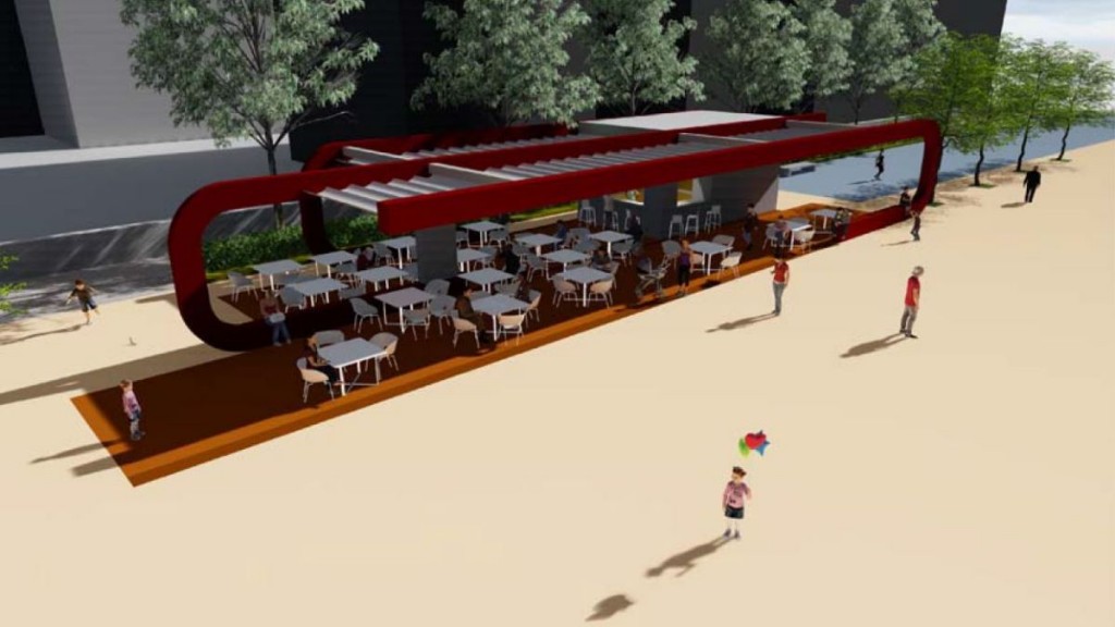 Maqueta del proyecto del kiosco Tomé Cano. / DA