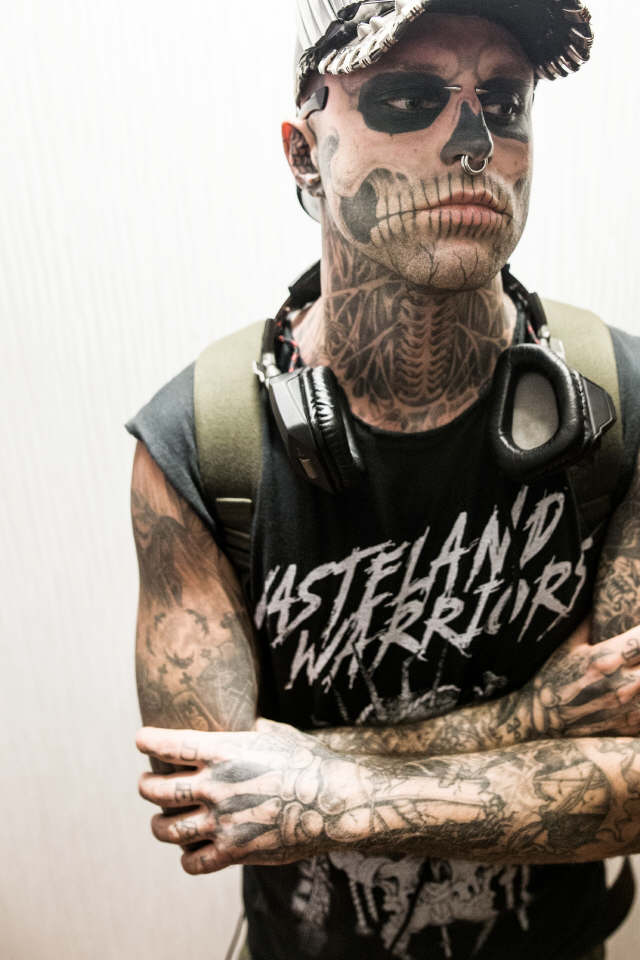 Rick Genest, 'Zombie Boy'. / FOTO: ANDRÉS GUTIÉRREZ