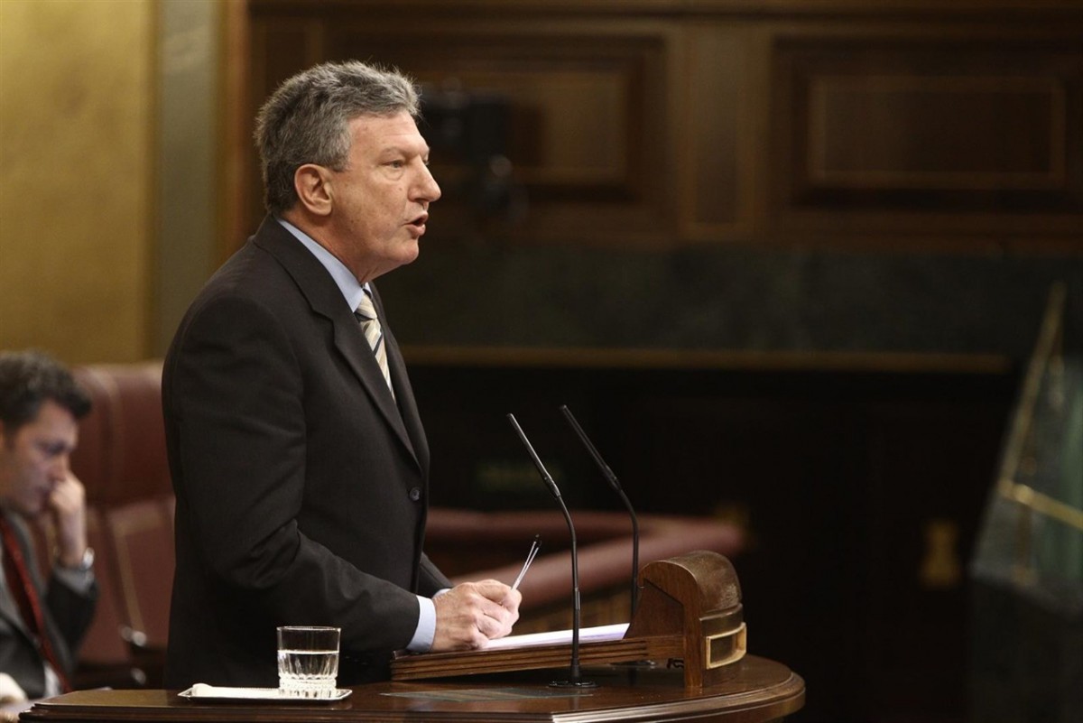 Pedro Quevedo, durante una intervención en un pleno del Congreso de los Diputados. / EP