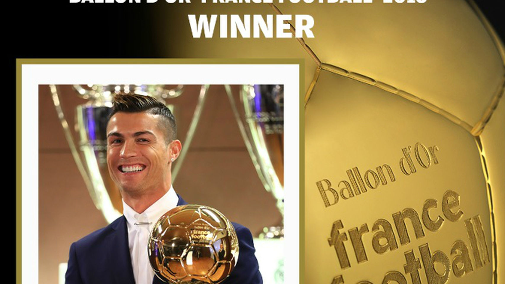 Cristiano Ronaldo conquista su cuarto Balón de Oro France Football