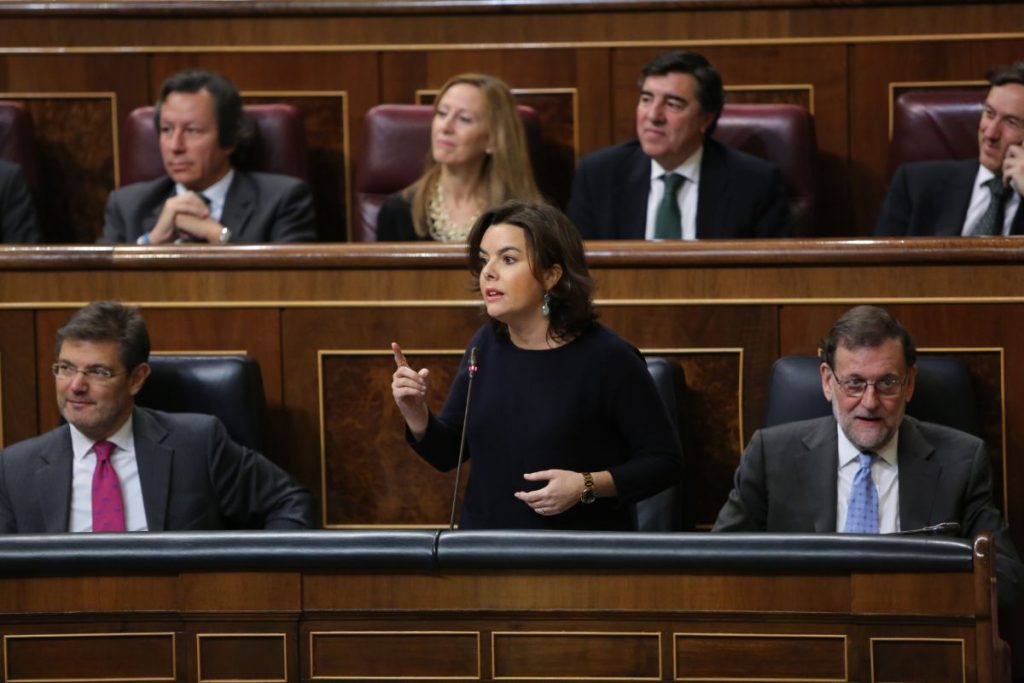 Soraya Sáenz de Santamaría en el Congreso de los Diputados | EUROPA PRESS