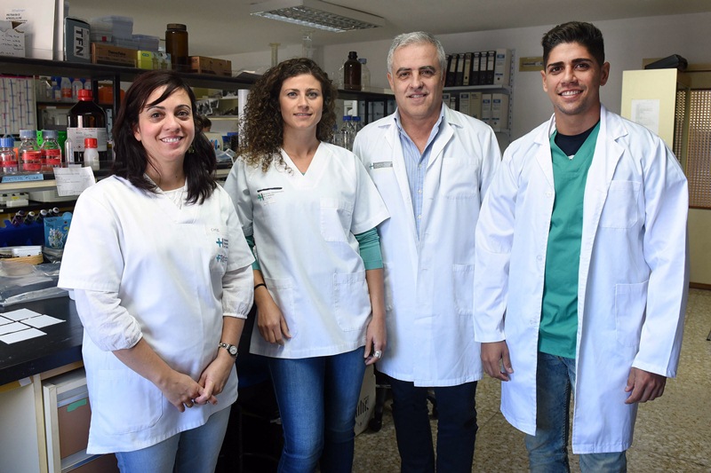 El equipo de investigadores que trabaja en el proyecto de artritis reumatoide. Sergio Méndez 