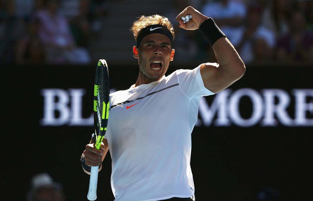 Nadal celebrando su victoria en Australia | REUTERS