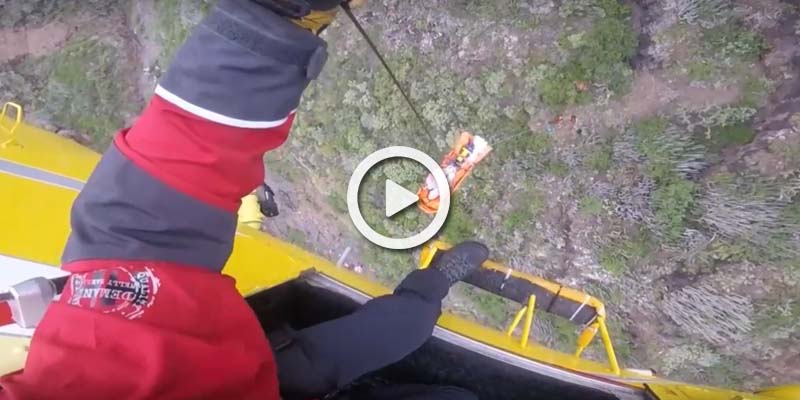 Vídeo del rescate del senderista en La Laguna