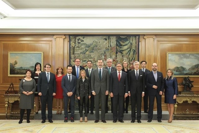 Felipe VI recibe a los alcaldes de las Ciudades Patrimonio