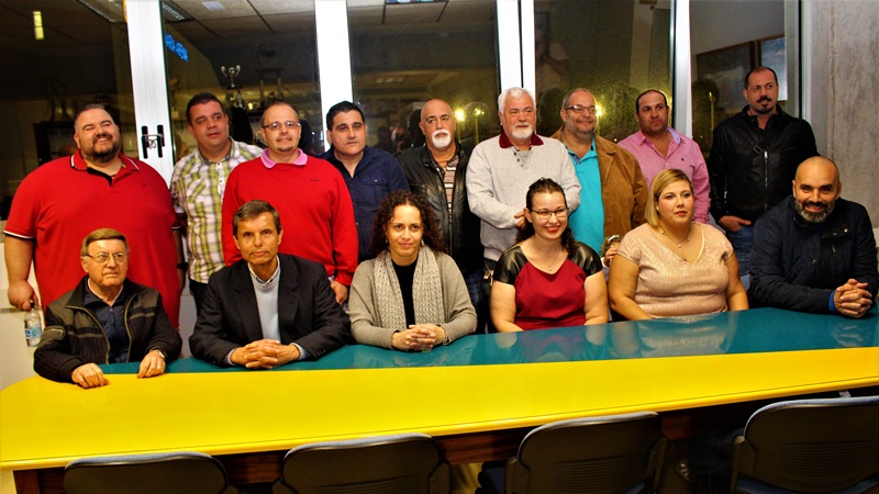 José Antonio Caballero y su Junta Directiva.