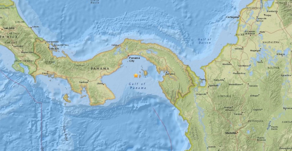 Terremoto en Panamá, centroamérica | USGS