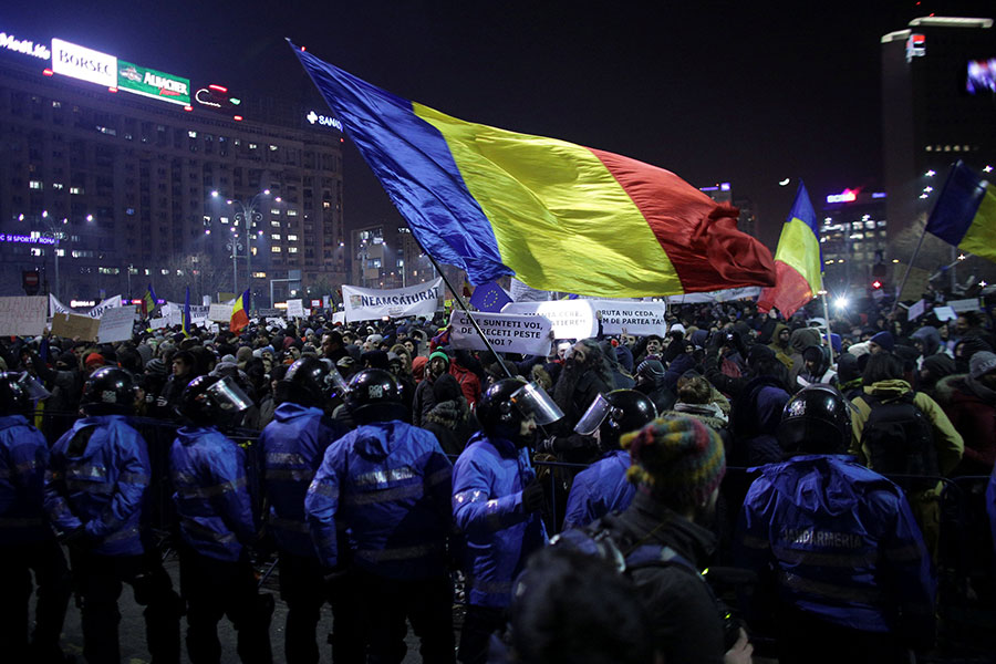PROTESTAS RUMANÍA