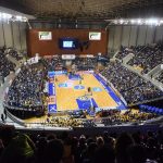 El pabellón Santiago martín registró el segundo lleno de la temporada, después del alcanzado frente al FC Barcelona Lassa. Sergio Méndez