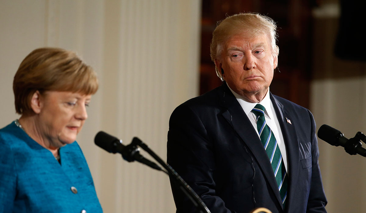ANGELA MERKEL Y DONALD TRUMP