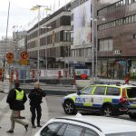 Atropello de un camión en el centro de Estocolmo. REUTERS