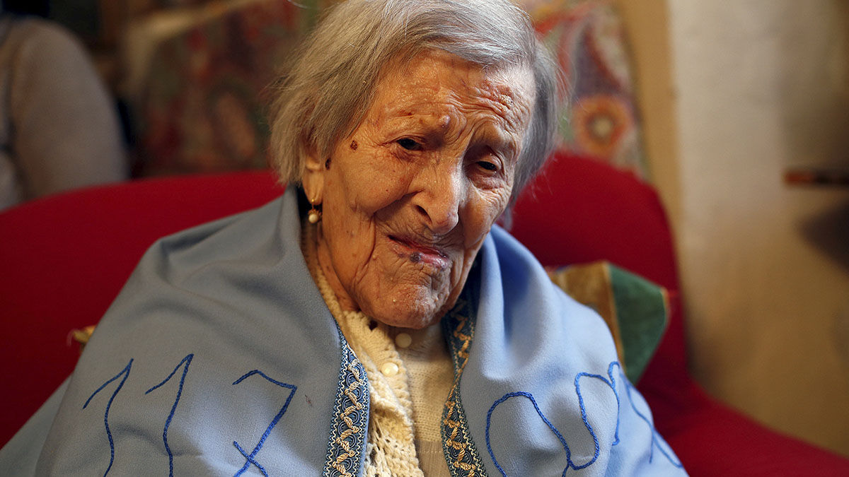 Emma Morano, la persona más anciana del mundo. REUTERS/Alessandro Garofalo