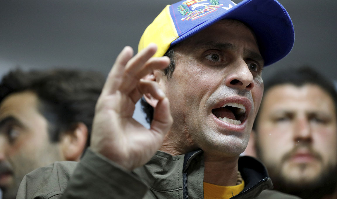 Henrique Capriles, líder opositor venezolano. REUTERS/Carlos Garcia
