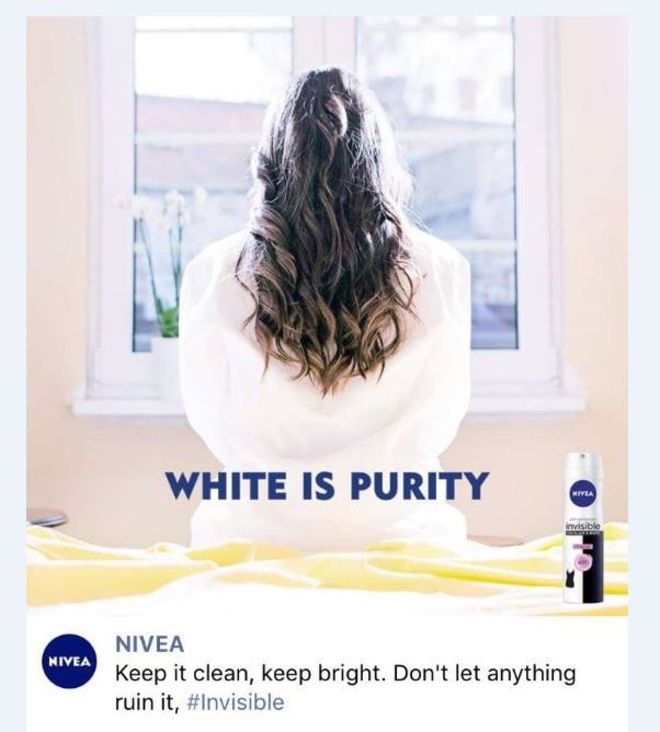 NIVEA RETIRA ANUNCIO TACHADO RACISTA