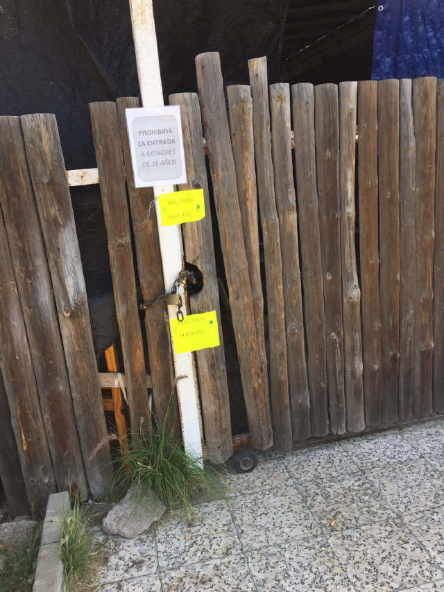 El precinto del reñidero se realizó ayer por la mañana. DA