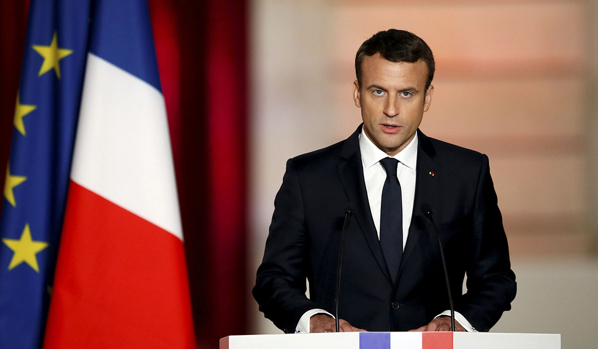 Proclamación de Emmanuel Macron como presidente de Francia. REUTERS/Francois Mori