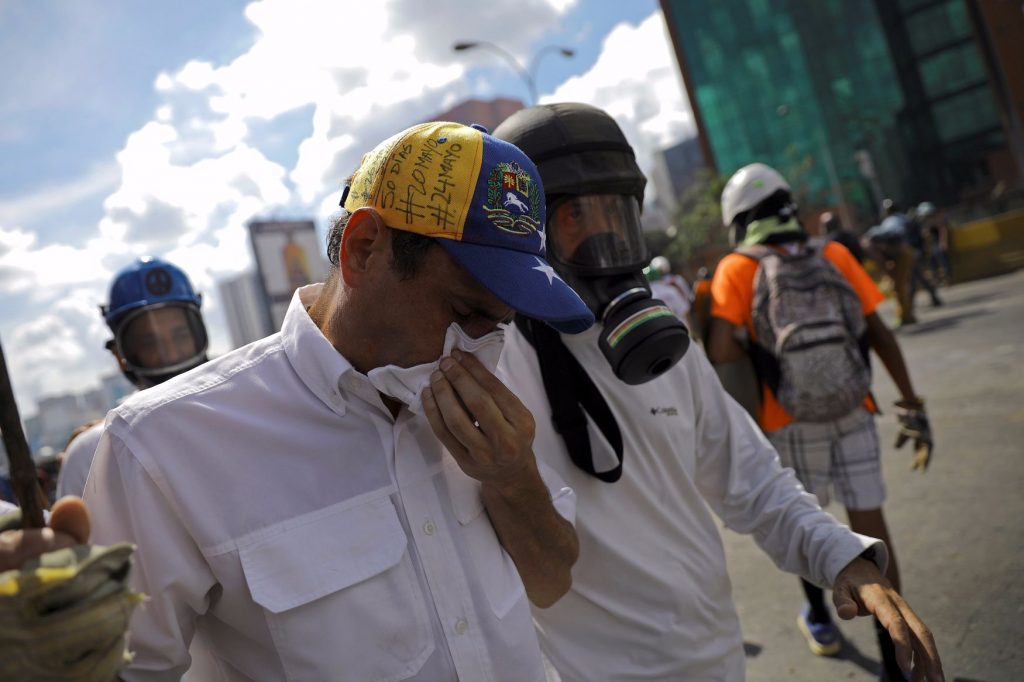 Henrique Capriles durante un acto de la oposición en Caracas | REUTERS/Carlos Barria