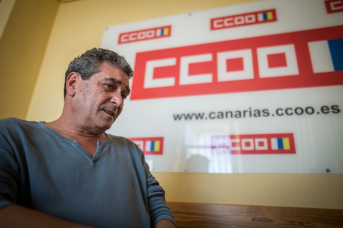 Inocencio González (CC.OO.). / ANDRÉS GUTIÉRREZ