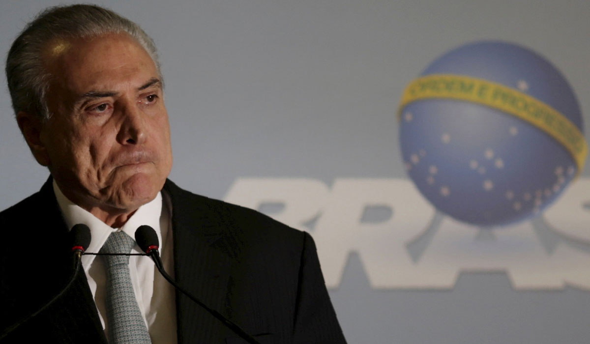 Michel Temer, presidente de Brasil. REUTERS/Ueslei Marcelino