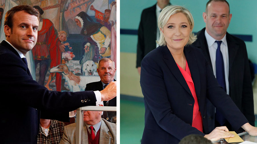 Emmanuel Macron y Marine Le Pen votan en sus colegios las presidencailes francesas | REUTERS