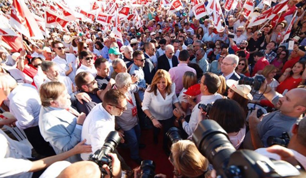 Susana Díaz, candidata a la Secretaría General del PSOE. EUROPA PRESS