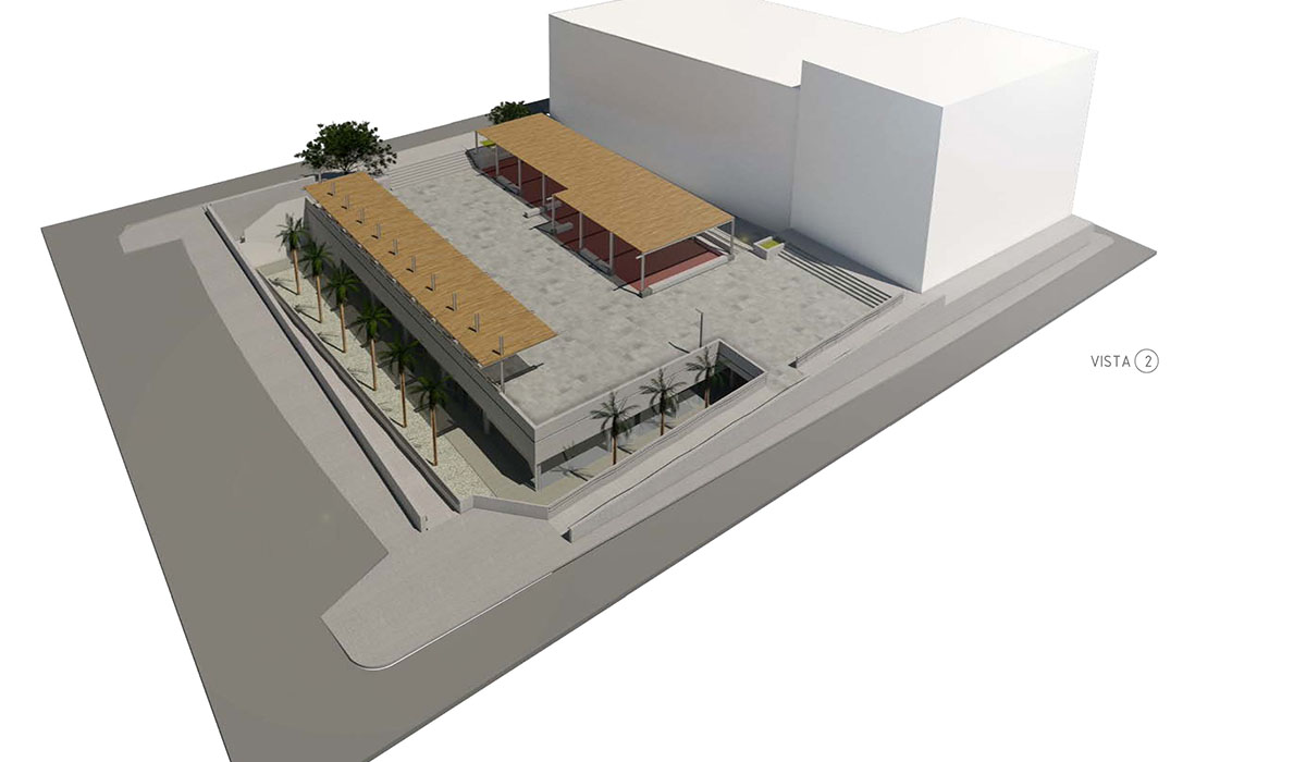 Infografía del centro cultural tras la segunda fase de las obras. DA