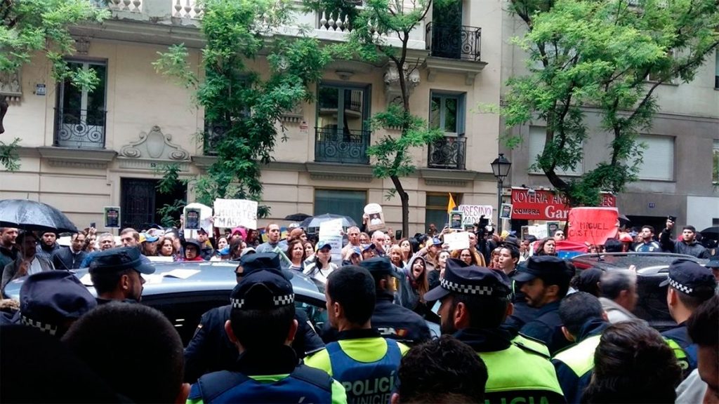 PROTESTA EMBAJADA VZLA MADRID