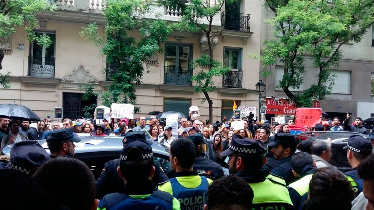 PROTESTA EMBAJADA VZLA MADRID