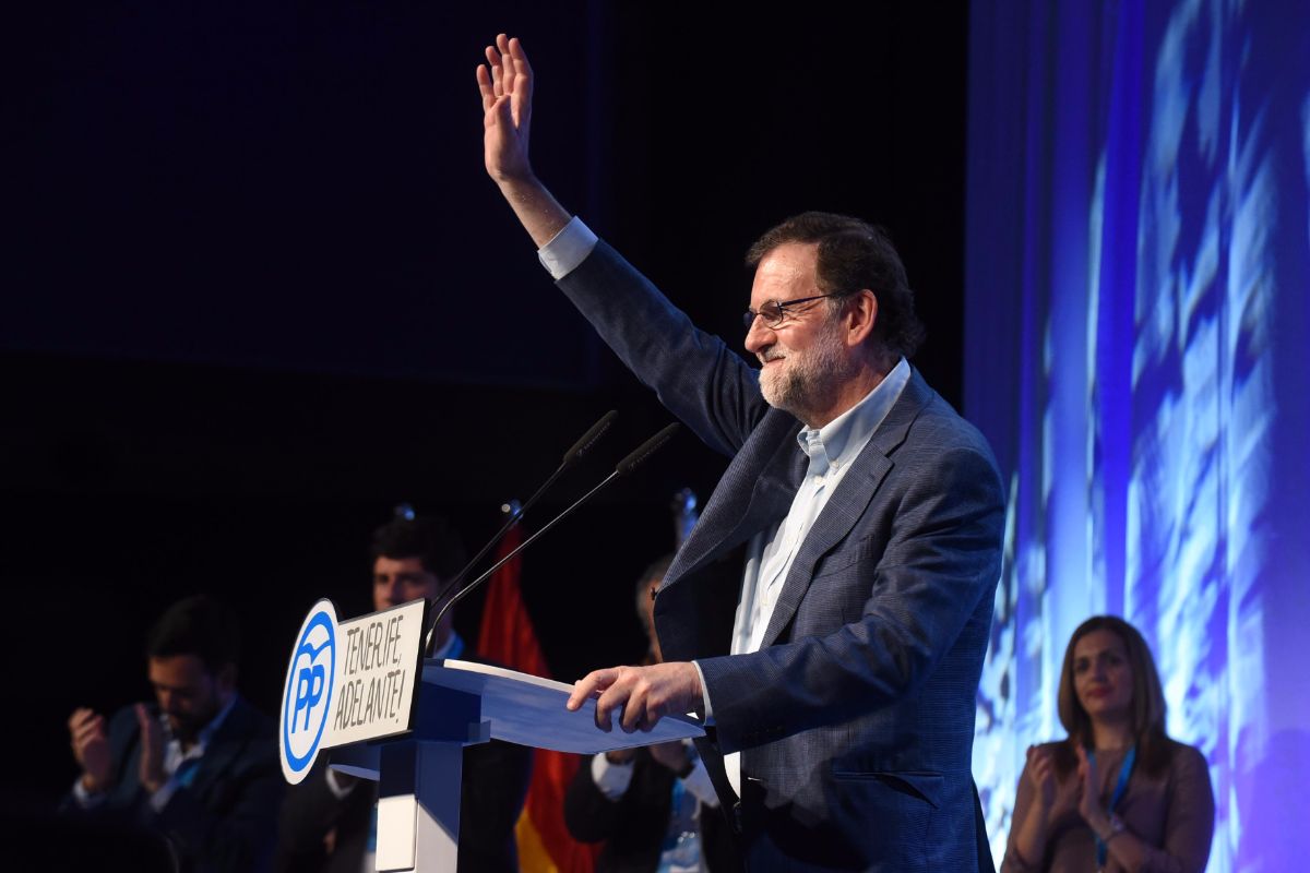 Mariano Rajoy durante la clausura del Congreso del PP en Tenerife | FOTO: Sergio Méndez