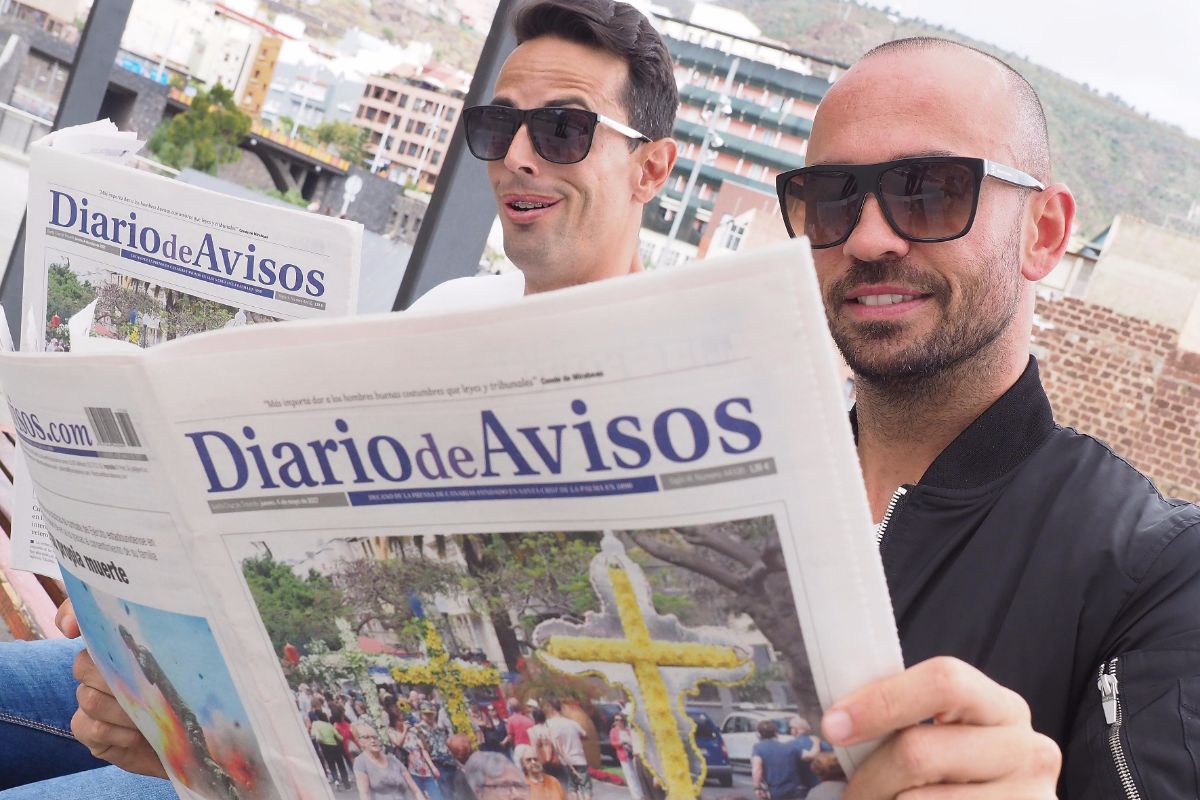 Rudy y Ruymán visitan Diario de Avisos | FOTO: Sergio Méndez