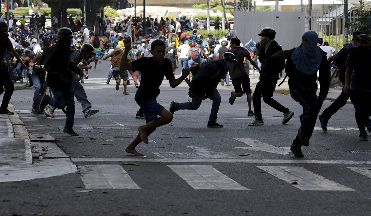 Protestas en Venezuela. REUTERS/Carlos Garcia
