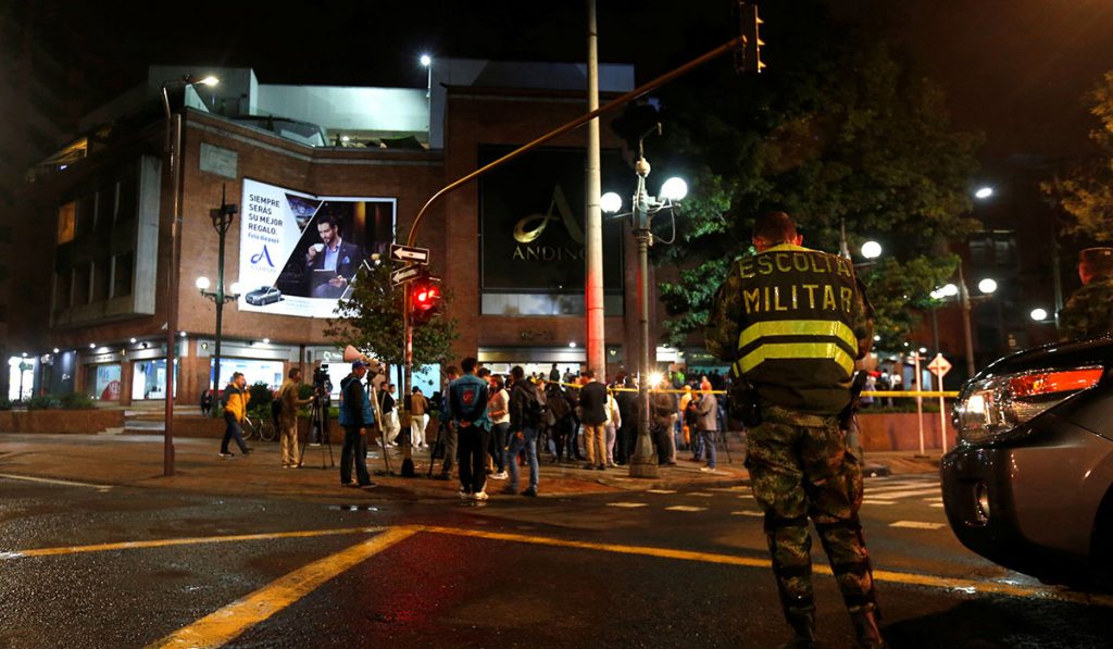 ATENTADO COLOMBIA BOGOTÁ BOMBA