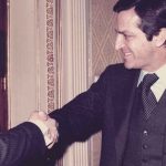 José Miguel Bravo de Laguna con Adolfo Suárez, en el año 1977. DA
