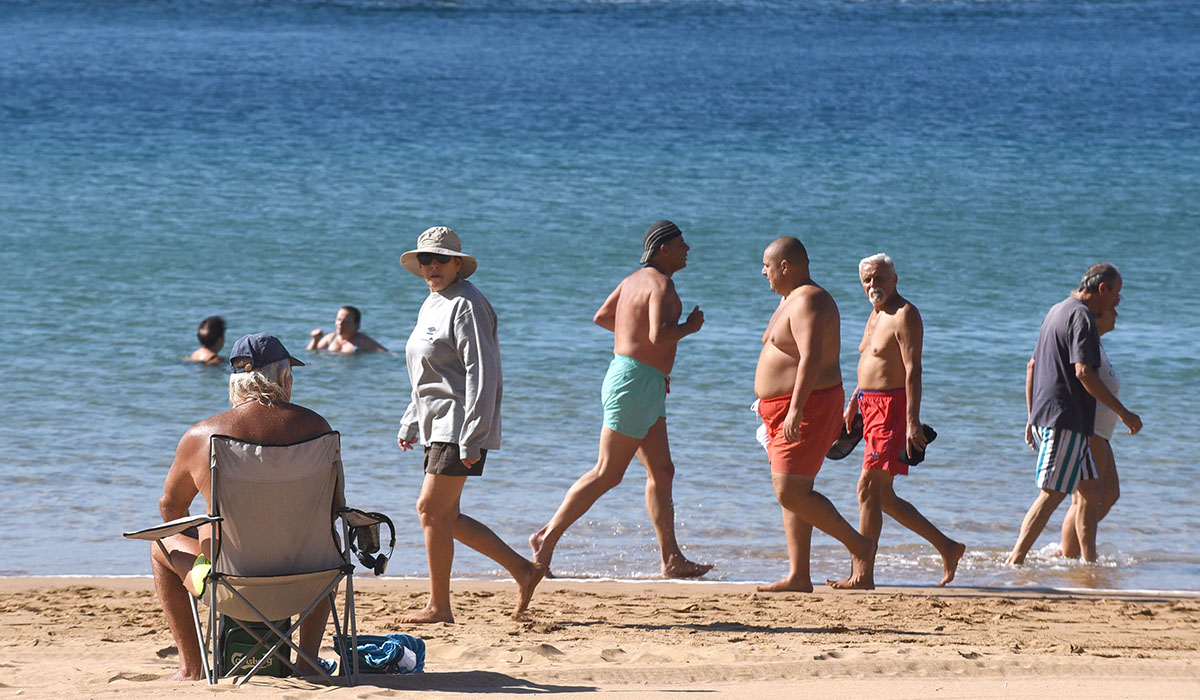 La playa fue cerrada en la tarde del martes por presencia de bacterias. S. M.
