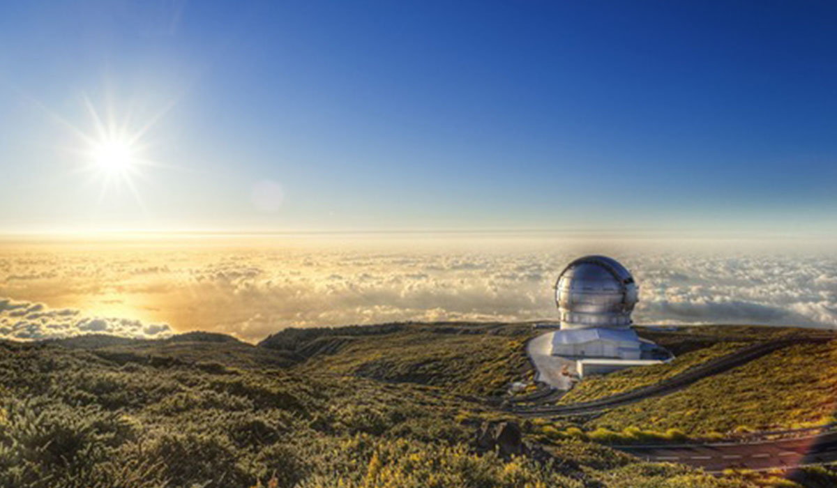 Imagen del Gran Telescopio de Canarias en el Roque de Los Muchachos. DA