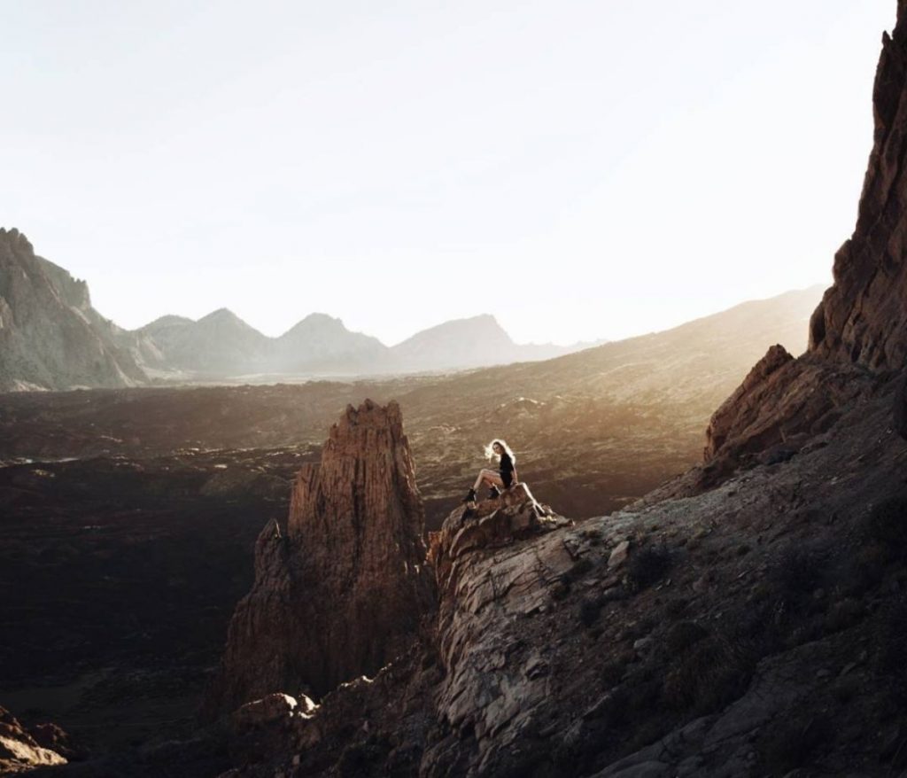 Foto en el Parque Nacional de El Teide | foto: instagram (linatesch)
