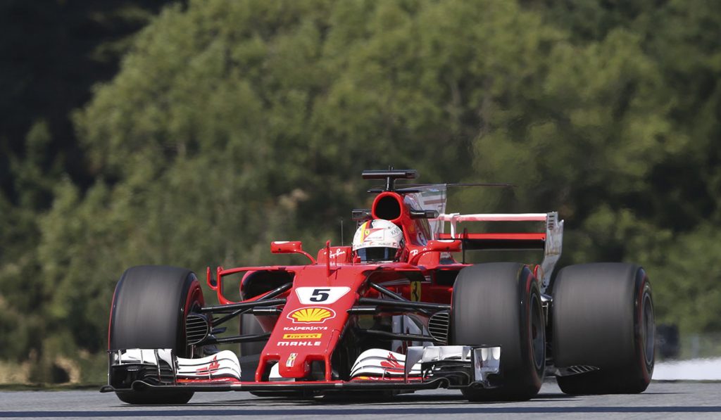 El piloto alemán Sebastian Vettel saldrá con su Ferrari desde la Pole en el circuito de Hungaroring. MarcaMedia