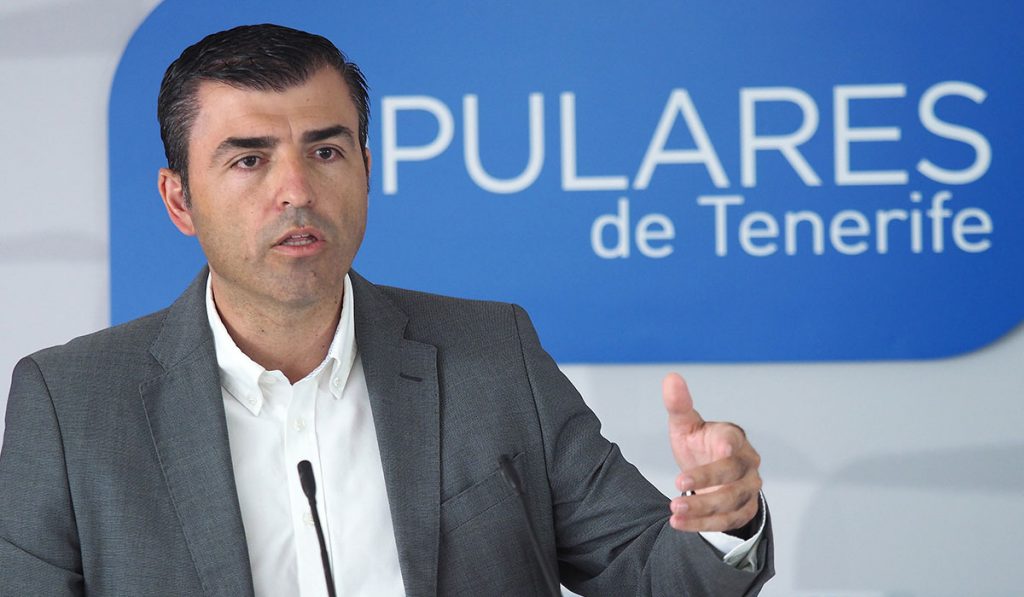 Manuel Domínguez, presidente del Partido Popular de Tenerife. Sergio Méndez