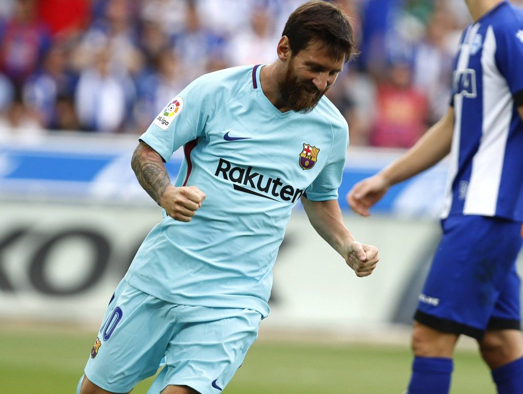 Messi durante el encuentro de hoy contra el Alavés | La Liga