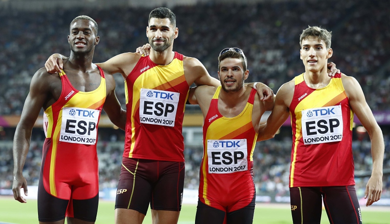 Relevo 4x400 españa samuel garcia darwin echeverry